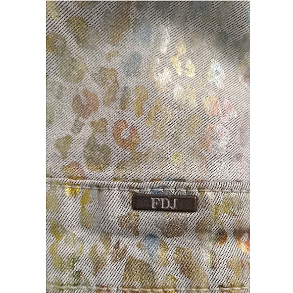 Metallic Jean Jacket Size L - Picture 8 of 10